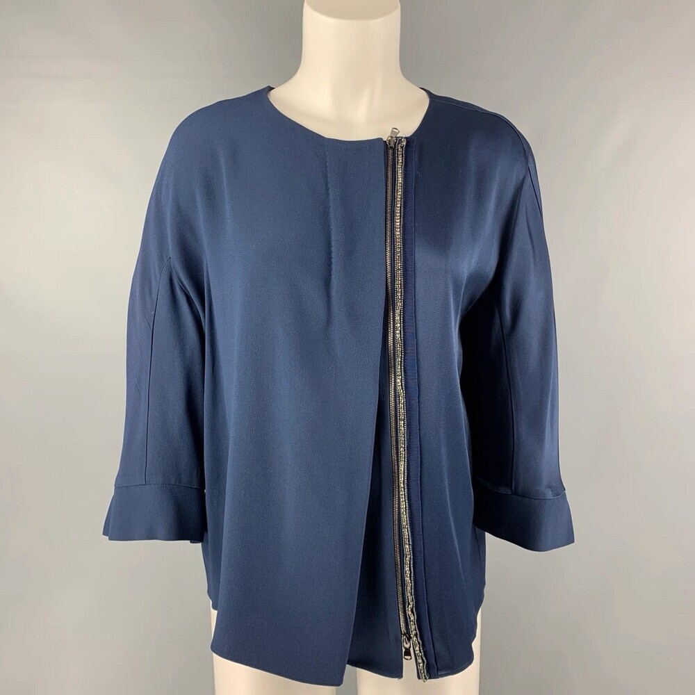 Dice Kayek Rhinestone Asymmetrical Blouse (112)